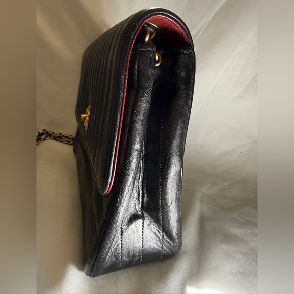 Chanel mademoiselle Lambskin 24k Gold Plated hardware Flap. - Picture 13 of 14